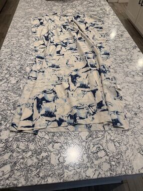 Abstract Blue and Cream Cover Up